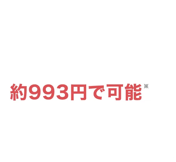 POINT02　世界最高レベルのコスパ　治療1回あたり約993円で可能