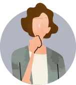 女性のシルエット画像