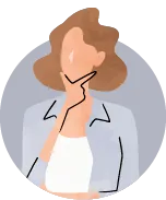 女性のシルエット画像