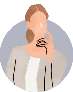 女性のシルエット画像